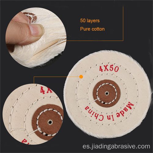 10*60 capas de abrasivos para pulir joyas de algodón